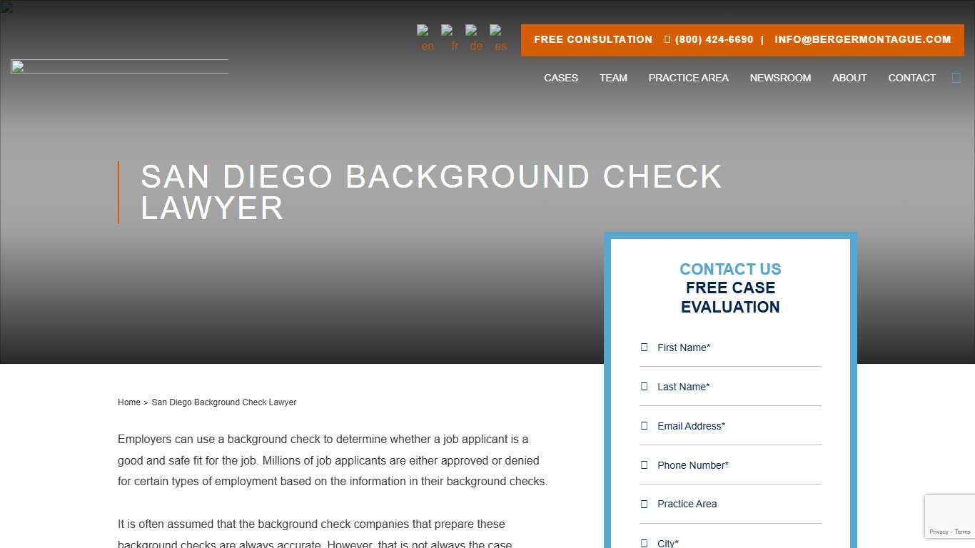 Background Check Lawyer in San Diego | Free Consults